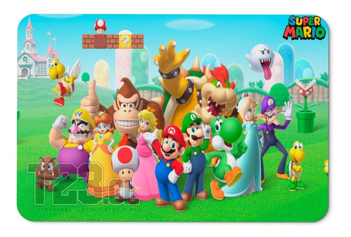 Mouse Pad Gamer Grande Mario Bros 60 X 40 Cm