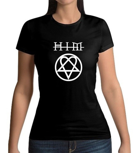 Playera Him Banda Metal Gotico Heartagram Mujer