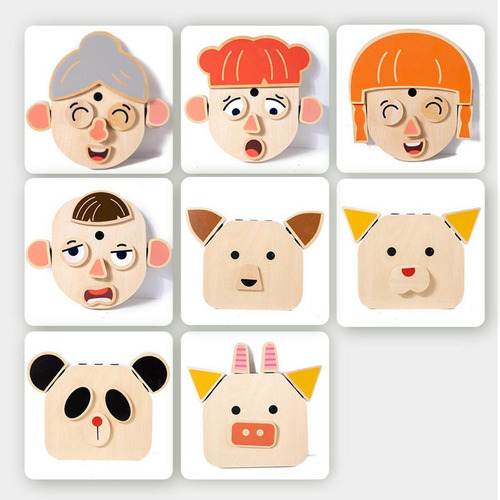 Bloque De La Cara Puzzle Educational Toy Toys Rompecabezas