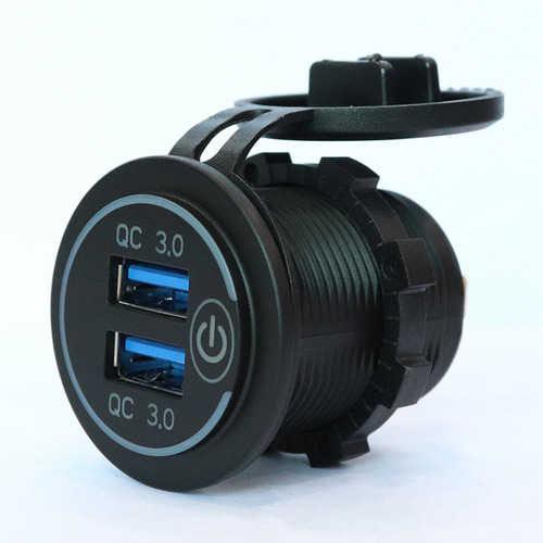 K Cargador De Coche Usb Multipuerto Qc3.0 Para Cigarros De