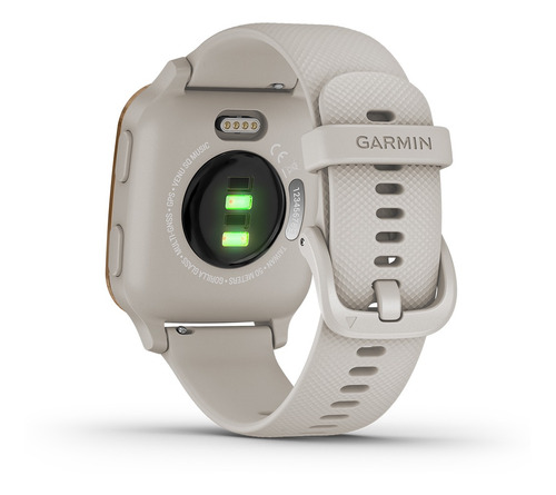Imagen 5 de 6 de Reloj Gps Multideporte Garmin Venu Sq Music Beige/oro Rosa