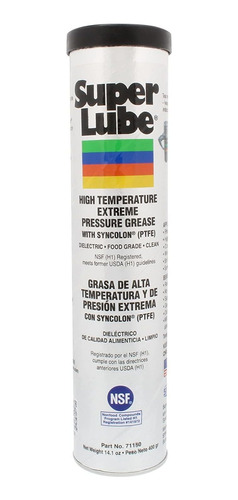 Super Lube 71150 Grasa De Alta Temperatura Ep  Cartucho De 1