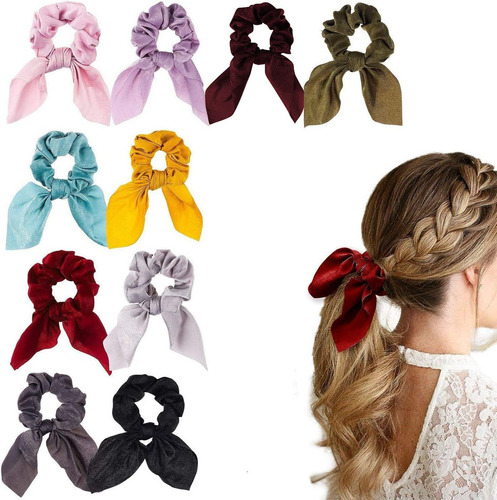 Color Sólido Bandas De Pelo Lazos De Cinta Diademas Trenes