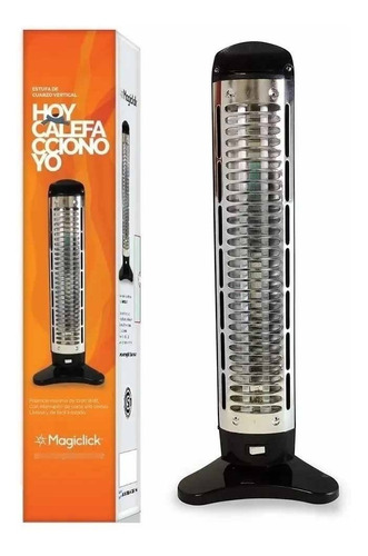 Estufa Eléctrica Magiclick Vertical Cuarzo 2 Velas 1200w Calefactor