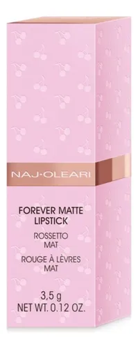 Labial Mate Forever Rojo Fuego De Naj Oleari