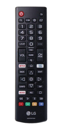 Imagem 1 de 1 de Akb75675304 - Controle Remoto LG Original 43lm6300p 43lm6300