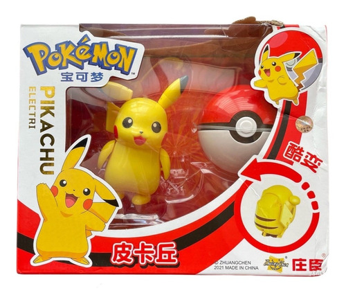 Pokemon Articulado Y Pokebola Pikachu 