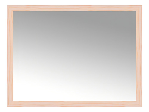 Espelho Para Sala Quarto Lavabo Retangular 60x80 C/ Moldura Moldura Natural