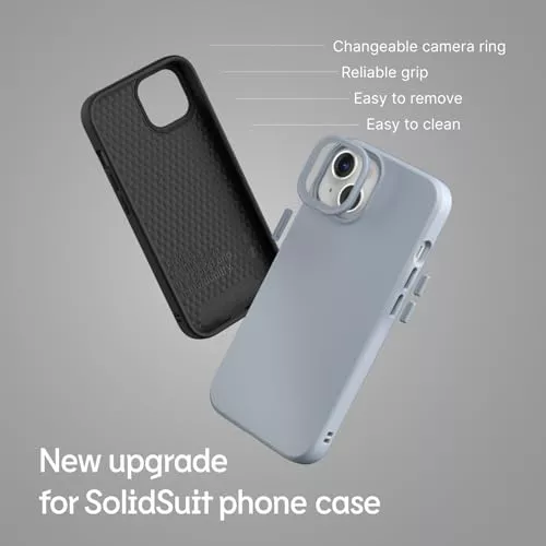 RhinoShield SolidSuit - Funda compatible con iPhone 15 Pro Max - Funda  protectora de diseño delgado absorbente de golpes con acabado mate de alta