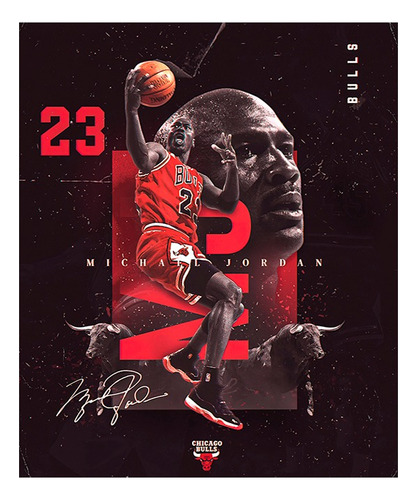 Poster De Michael Jordan Numero 23 De 35x45