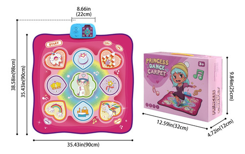 Alfombra De Baile Eléctrica Infantil De Juguete Para Niñas Y