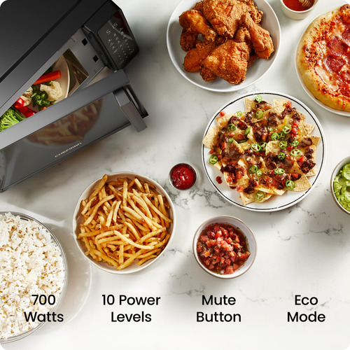Horno Microondas Chefman, 0.7 Pies Cúbicos, 700 W, 10 Nivele