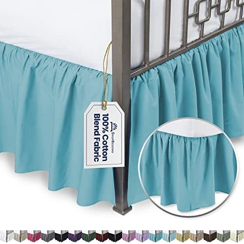 Falda De Cama Con Volantes Harmony Lane Day Bed, Aqua, Falda