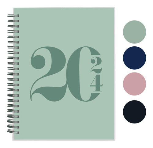 Rileys - Agenda Semanal 2024  Agenda Anual Y Mensual Tipogr