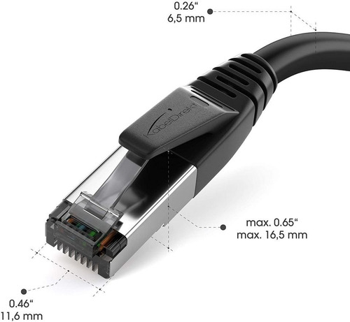 Imagen 2 de 2 de Cable De Internet Red Lan Rj45 Cat8 40gbps 7.5 Metros Nuevo
