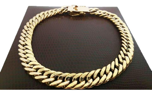 Imagem 4 de 7 de Pulseira Elos Duplos 15 Gramas 8mm Ouro 18k