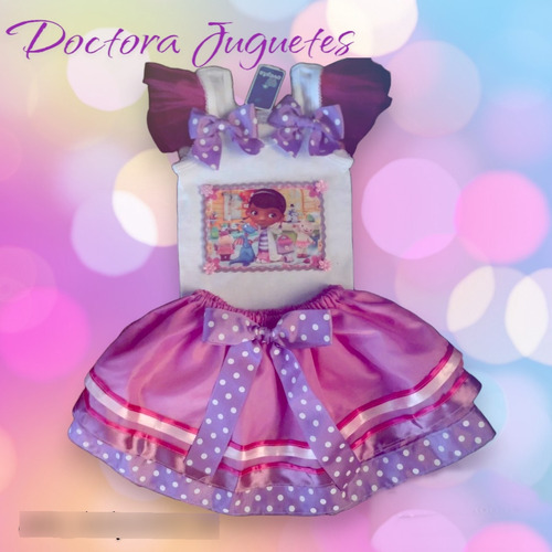 Conjunto Tutu Para Niñas Bebes Doctora Juguetes Modelo 2