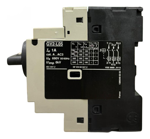 Disjuntor Motor Magnético Gv2l05 1a 50ka Telemecanique