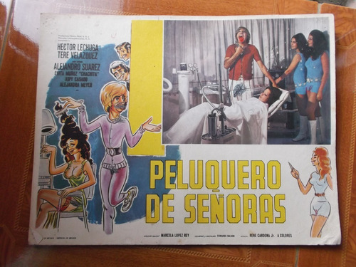 Vintage Lobby Card De Tere Velazquez En Peluquero De Señoras