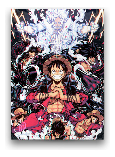 Póster Papel Fotográfico Luffy Anime One Piece Sala 60x80