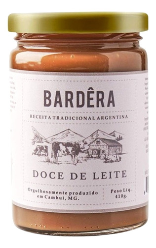 Doce De Leite Puro Bardêra Vidro 410gr