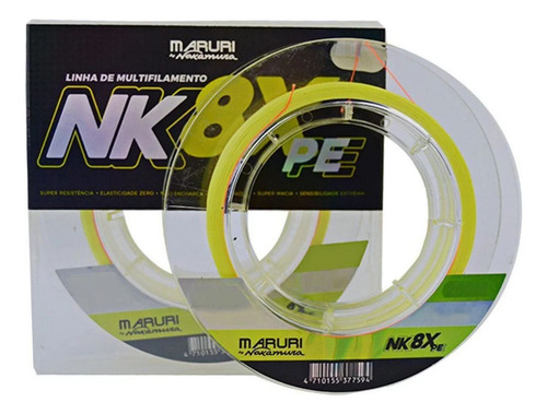 Linha Multifilamento Pesca Nk 8x 100% Pe 0,23mm 11kg C/ 200m