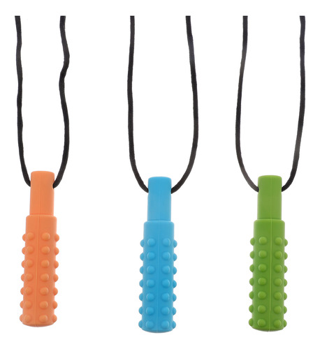 Collar De Silicona Masticable Para Niños Appease, 3 Unidades