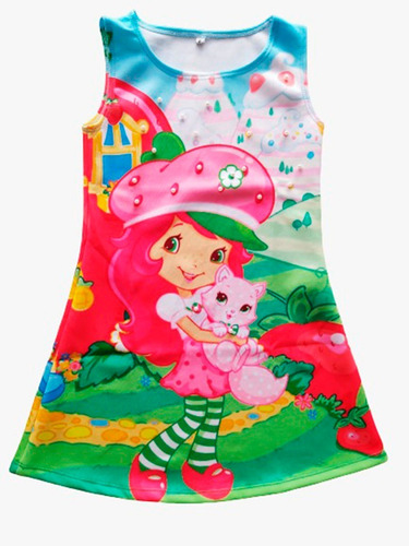Vestido Para Niñas De Rosita Fresita (tarta De Fresa) - H | Cuotas sin interés Vestido Para Niñas De Rosita Fresita (tarta De Fresa) - H | Cuotas sin interés
