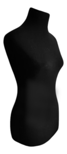 Maniqui Busto Forrado Talle 42 Al 48 Sin Base Negro 48