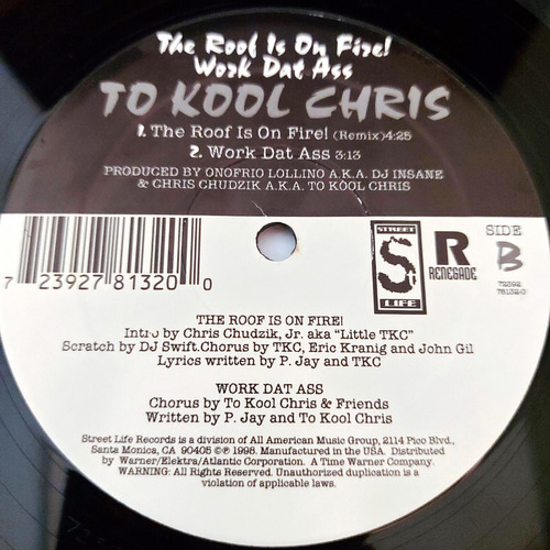 To Kool Chris - It's Time 2 Party   Importado Usa  Lp