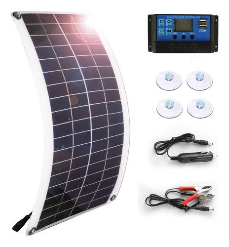 Panel Solar De 25 W, 18 V, 12 V, Flexible, Flexible, Ca...