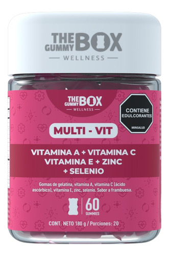 The Gummy Box Multi Vitamina C A D3 E B12 Multi - Vit