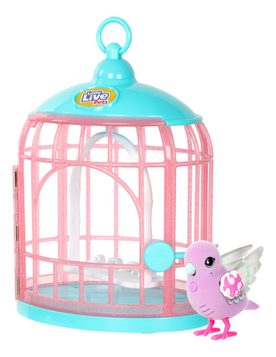 Little Live Pets Jaula Para Pajaros Con Sonidos  Polly Pearl