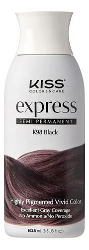 Kiss Express K98 Negro Tinte Semi Permanente 