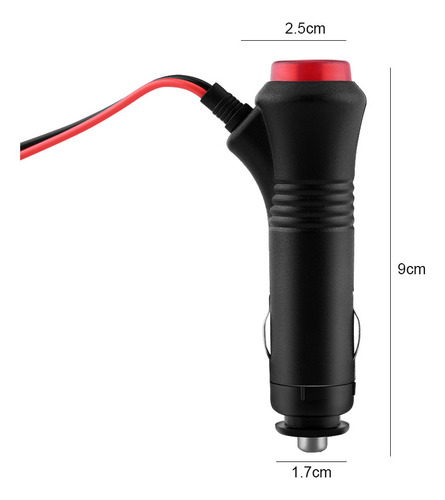 Encendedor De Cigarrillos Macho De Coche, Conector De 1,5 M