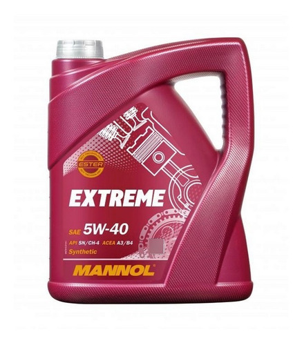 Aceite Mannol Extreme 5w40 5lts Sintetico Made In Germany