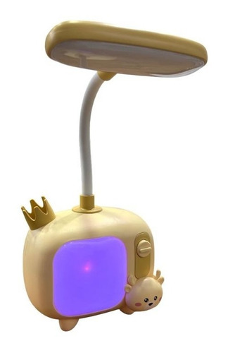 Velador Lampara Led Infantil Recargable Usb Mini Tv +luz Rgb