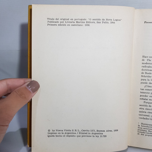 Antiguo Libro Sentido Nueva Lógica Quine 1958 1ed Mag 61883 (Usado)