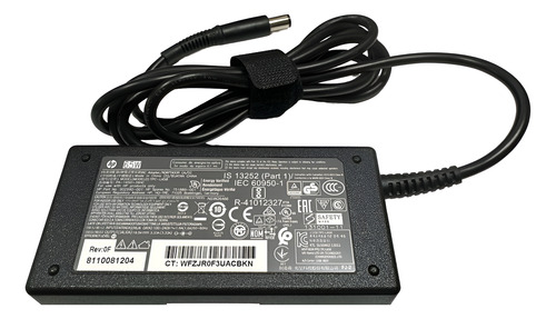 Cargador Original Hp 65 Watt 19.5v Pin Grueso 751889-001 Negro