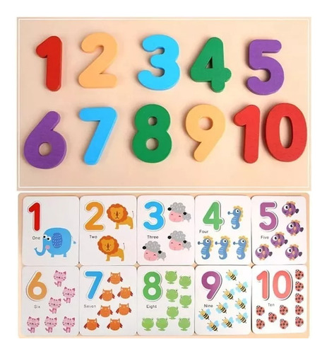 Juego De Madera Didactico Aprender Matematica Sumar Y Restar