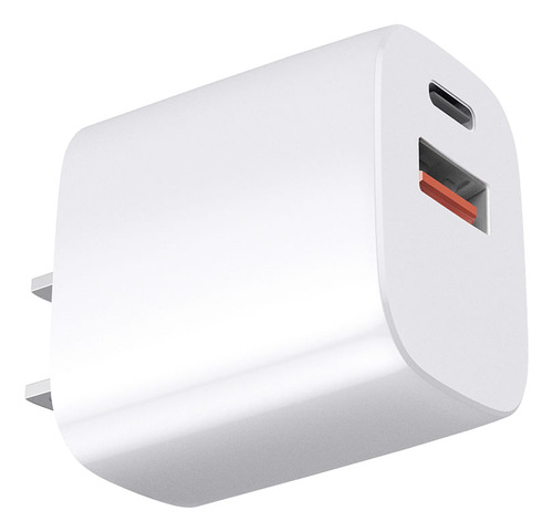 Cargador De Pared G Mobile Dual Puerto Usb/tipo C 12w Blanco