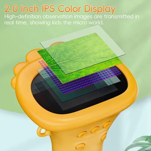 ASPOVEN Microscopio para Niños 1000X, Microscopio Digital Portátil con Pantalla IPS de 2 Pulgadas, 8 LED Ajustables, Función Foto y Video, Juguete Educativo para Niños y Niñas (Azul ASPOVEN Microscopio para Niños 1000X, Microscopio Digital Portátil con Pantalla IPS de 2 Pulgadas, 8 LED Ajustables, Función Foto y Video, Juguete Educativo para Niños y Niñas (Azul