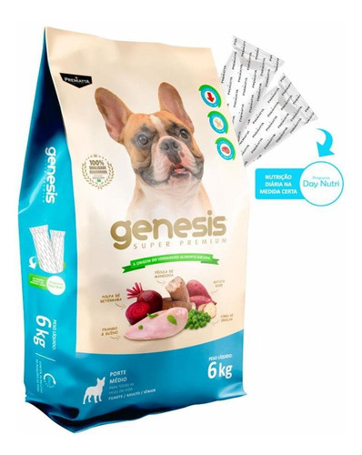 Ração Premiatta Cães Genesis Raças Médias - 6kg