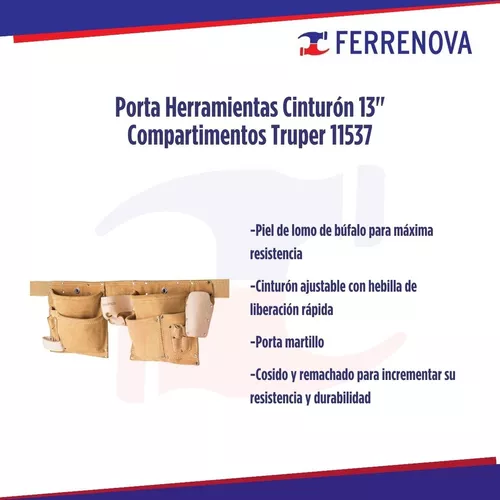 Porta Herramientas Cinturon 13 Comp. Truper 11537 Truper POCA-13