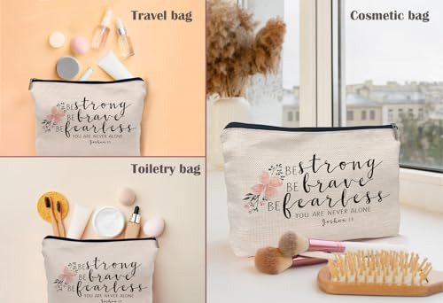 Bolsa De Maquillaje Inspiradora Con Versículo Religioso Cris