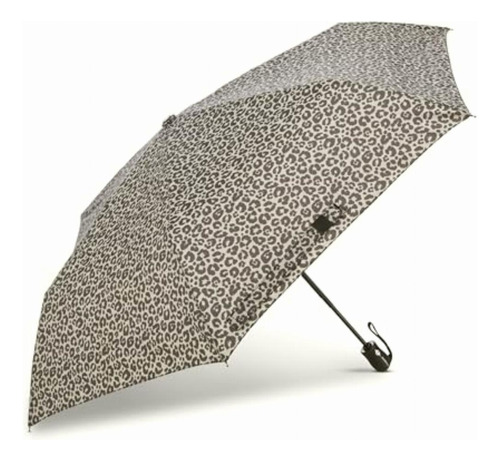 Samsonite Paraguas Compacto De Apertura Y Cierre Color Gris/negro Cheetah 1
