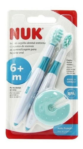 Imagen 1 de 3 de Cepillos Nuk De Dientes Entrenamiento Anillo Protector