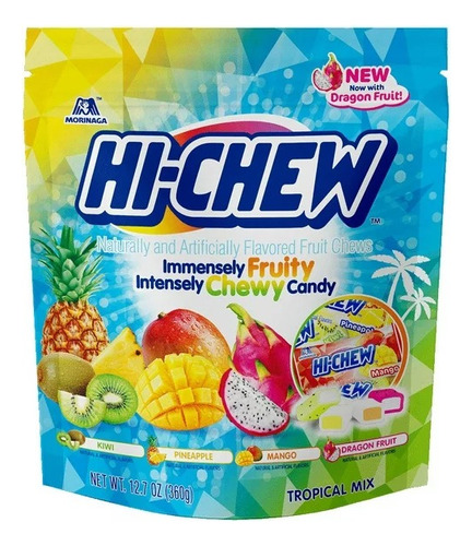 Hi-chew Tropical Mix Chewy Candy Dulces Americanos 360g