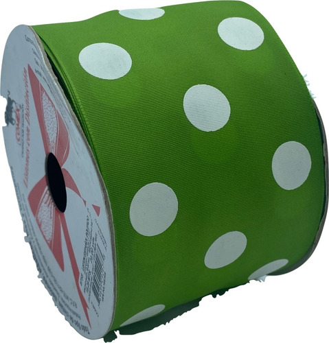 Liston Español Boleado Moños 7cm 8755-22 Rollo 18.28mts