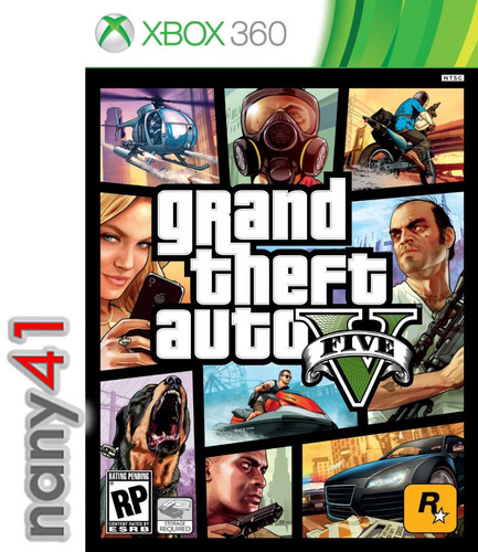 Grand Theft Auto V Juego Consola Xbox 360 Gta V Five